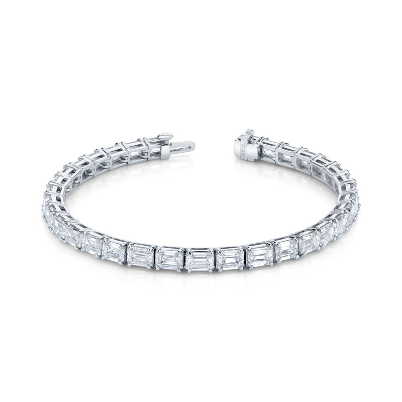 Norman Silverman Em Cut Diamond East West Bracelet
